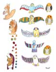 totem owl squirrel